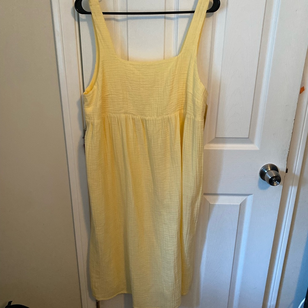 Yellow Sleeveless Summer Lounge  Dress